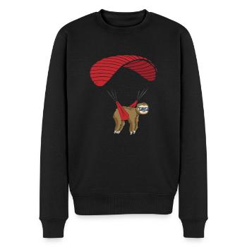 Parapente Sloth Paraglied Skydiving - Pull Premium bio Homme - noir - Devant - Nico (187cm)