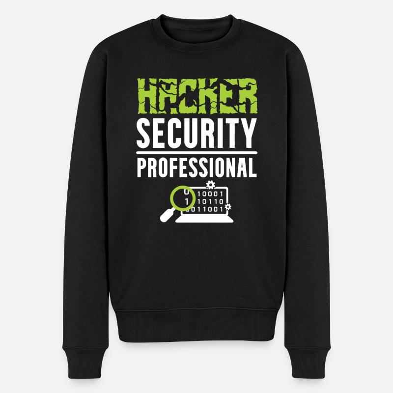 Hacker Security Professional - Men's Premium Organic Jumper - black