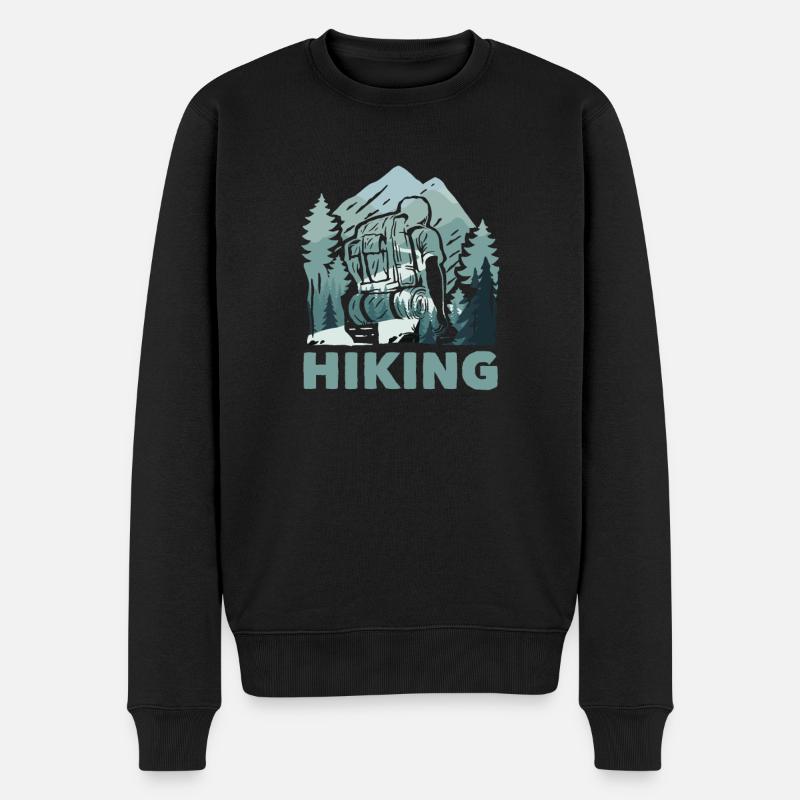 Randonneurs de trekking randonneurs - Pull Premium bio Homme - noir