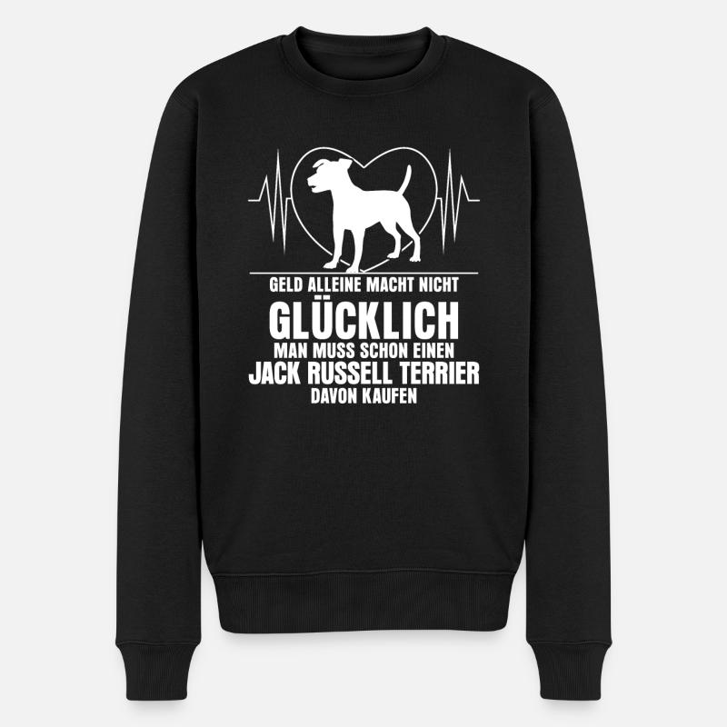 Jack Russel Terrier Jack Russell Terrier - Männer Premium Bio Pullover - Schwarz