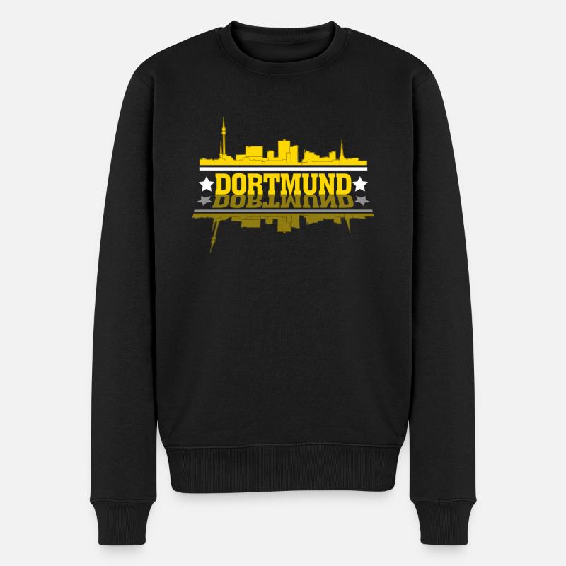 Dortmund - Männer Premium Bio Pullover - Schwarz