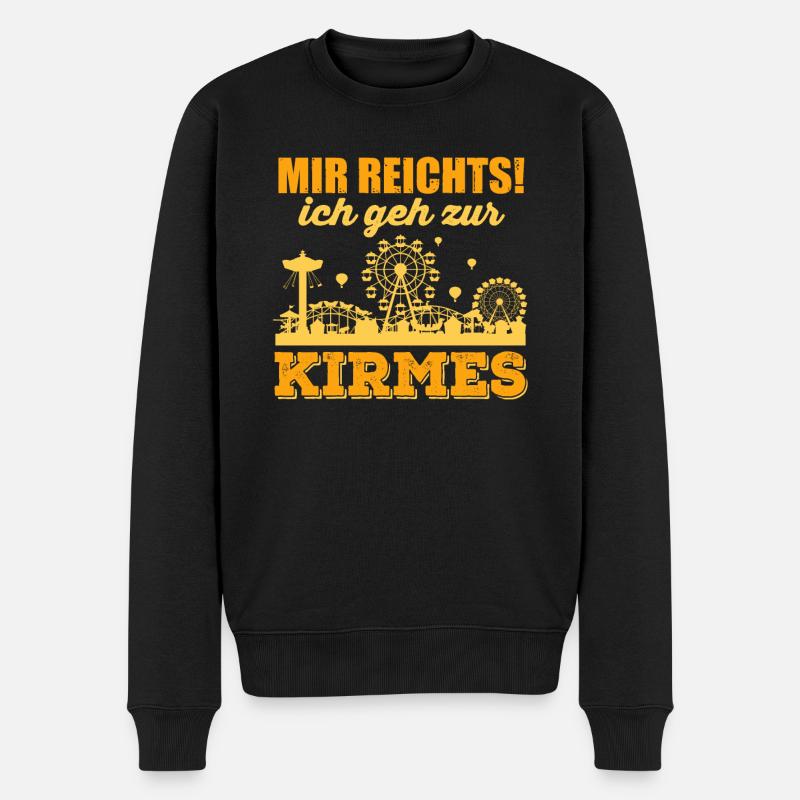 Kirmes Schausteller Vintage Spruch lustig Witz - Männer Premium Bio Pullover - Schwarz