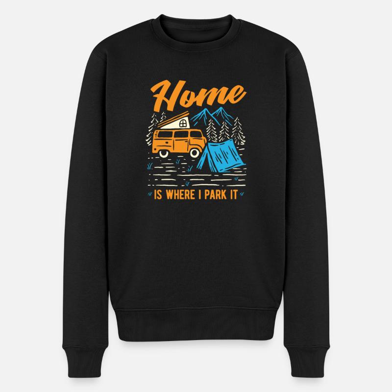 Camper Bus Caravan Camper Bus - Pull Premium bio Homme - noir