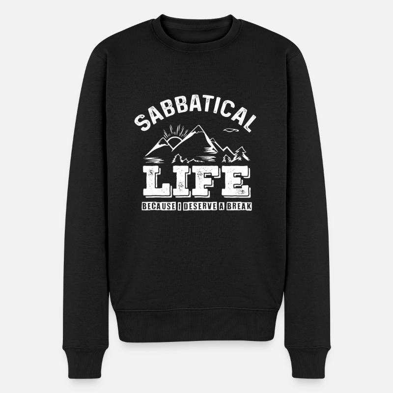 Sabbatical Life Abschlussparty Geschenk - Männer Premium Bio Pullover - Schwarz