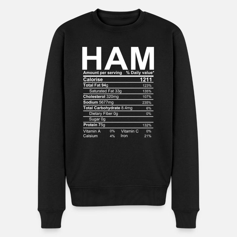 jambon - Pull Premium bio Homme - noir