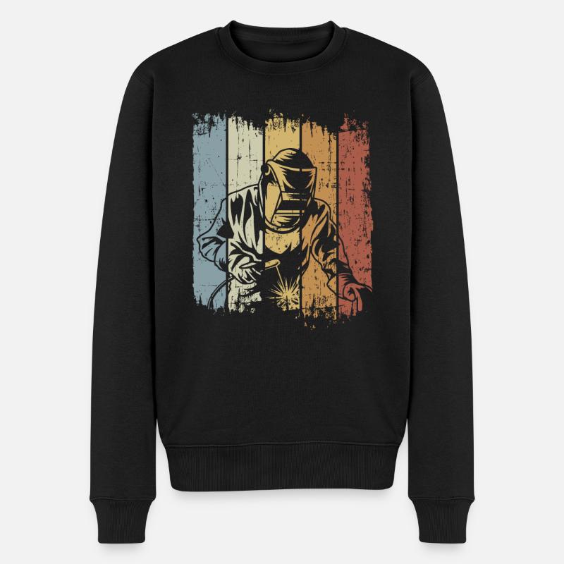 Vintage Welder Welding Craftsman Steelsmith - Pull Premium bio Homme - noir