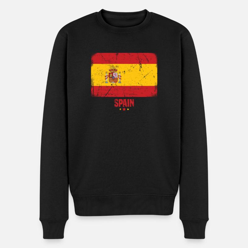 Espagne Drapeau Espagnol Espana - Pull Premium bio Homme - noir