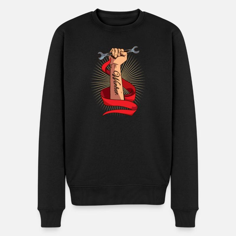 Handwerker Berufe - Männer Premium Bio Pullover - Schwarz