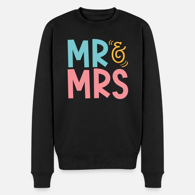 Mr & Mrs Mariage - Pull Premium bio Homme - noir