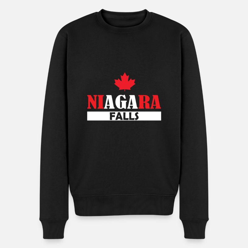 Niagarafälle Kanada - Männer Premium Bio Pullover - Schwarz