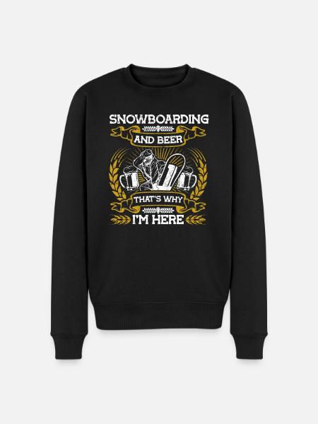 Snowboard Snowboarder Snowboarding - Men's Premium Organic Jumper - black