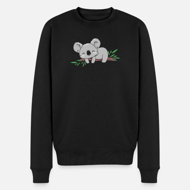 Koala Koalabär - Pull Premium bio Homme - noir