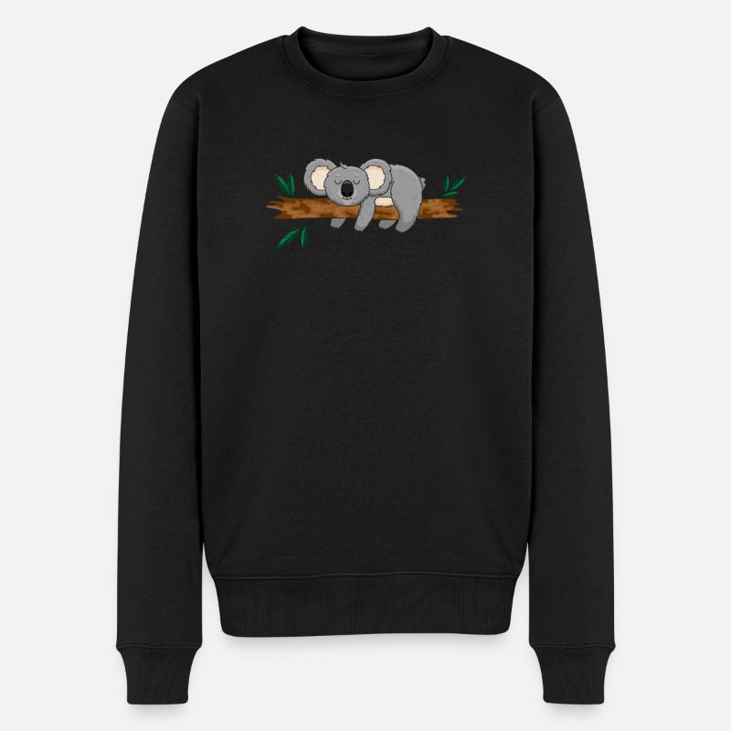Koala Koalabär - Pull Premium bio Homme - noir