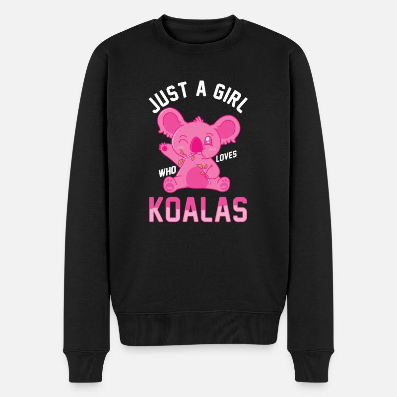 Koala Koalabär - Pull Premium bio Homme - noir