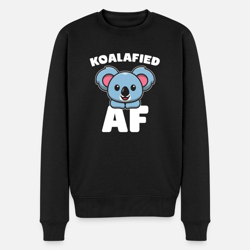Koala Koalabär - Pull Premium bio Homme - noir