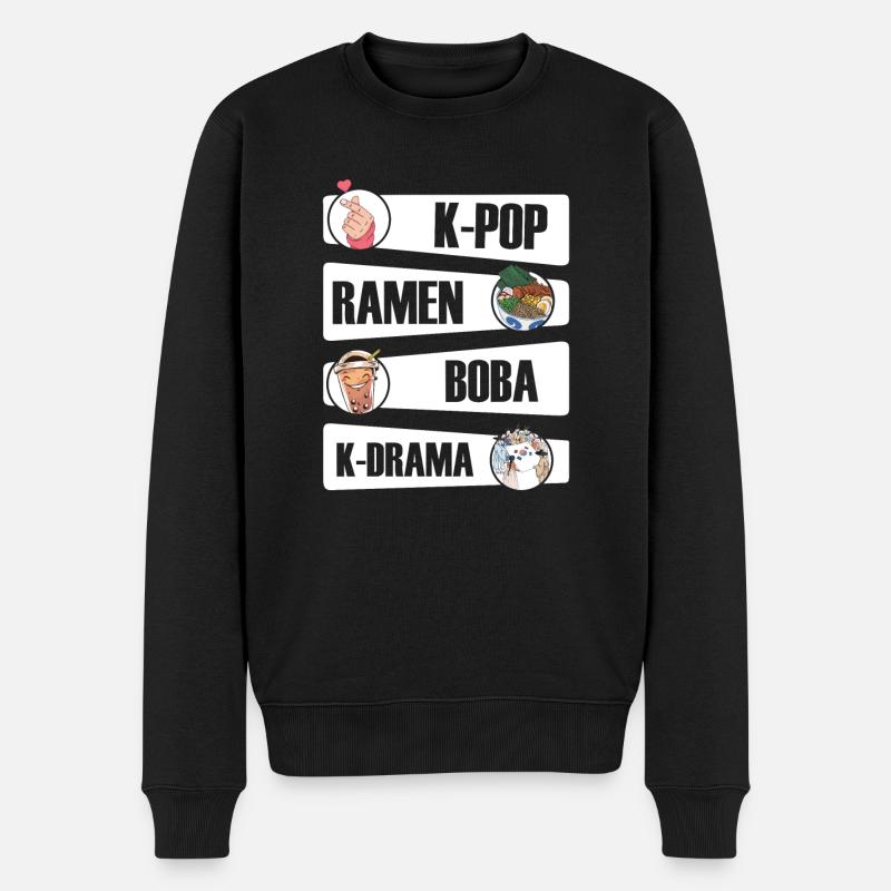 K-Pop Kpop K-Drama Korean Pop Musique - Pull Premium bio Homme - noir