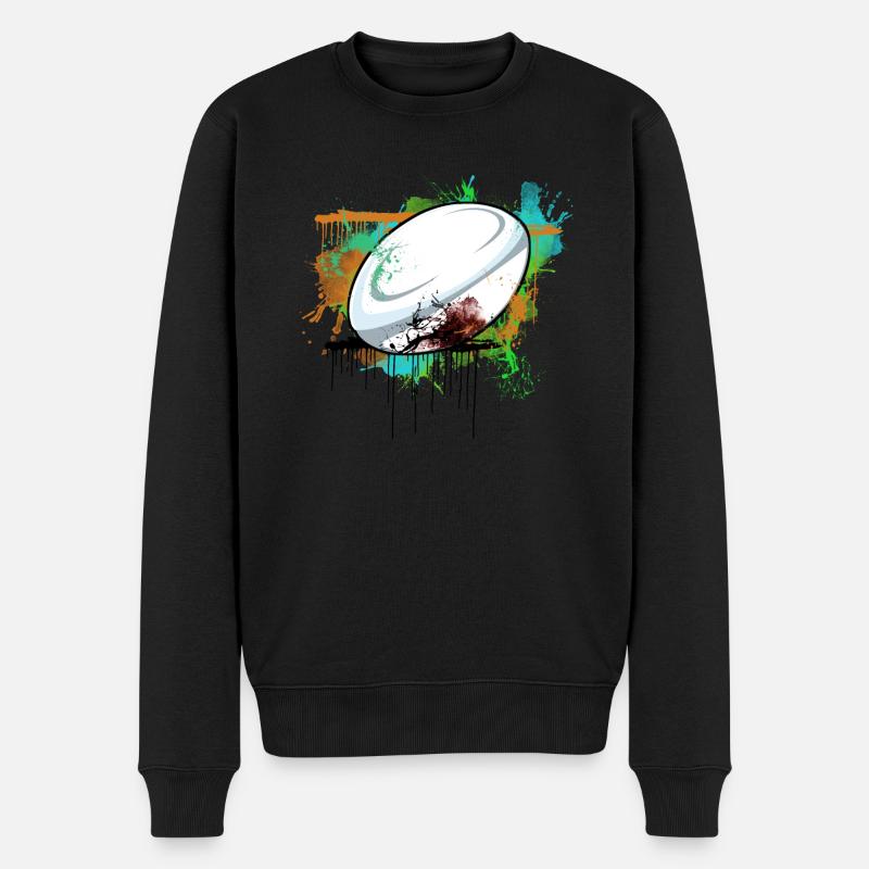 Rugby - Pull Premium bio Homme - noir