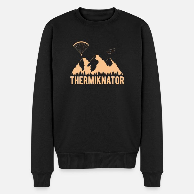 Paragleiter Gleitschirmfliegen Paragleiten - Männer Premium Bio Pullover - Schwarz