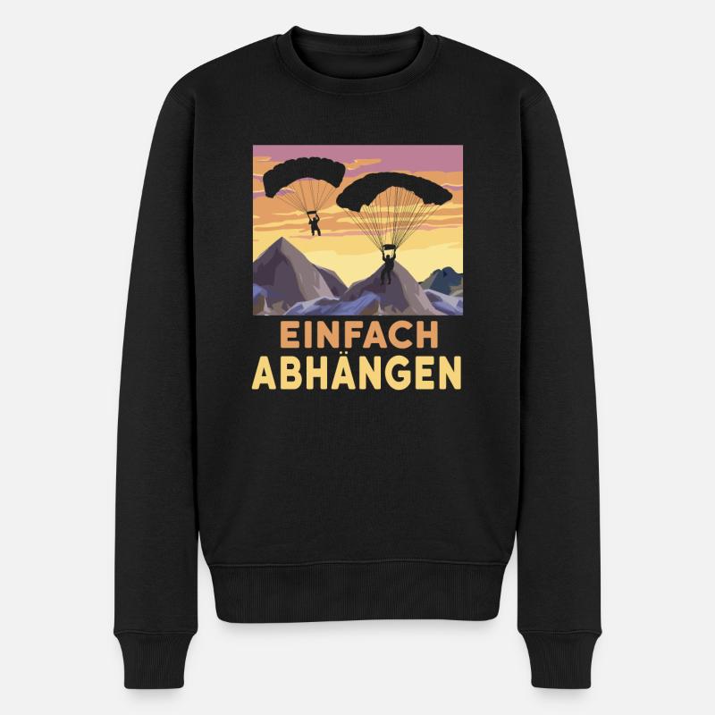 Parapente parapente - Pull Premium bio Homme - noir