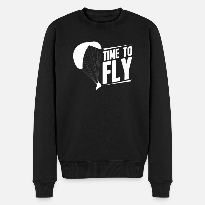 Parapente parapente - Pull Premium bio Homme - noir