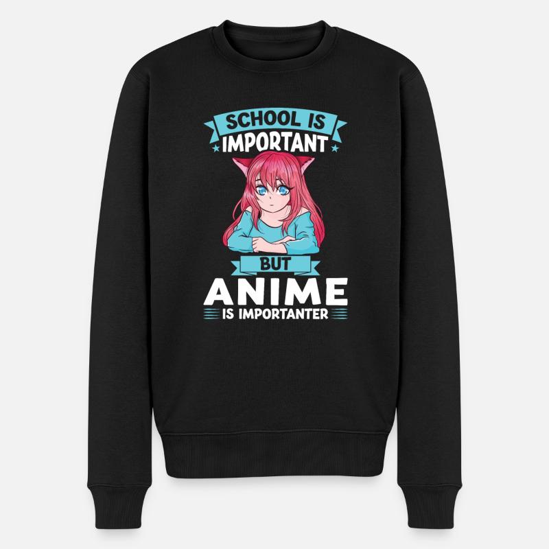Anime Anime Japanisches Geschenk - Männer Premium Bio Pullover - Schwarz