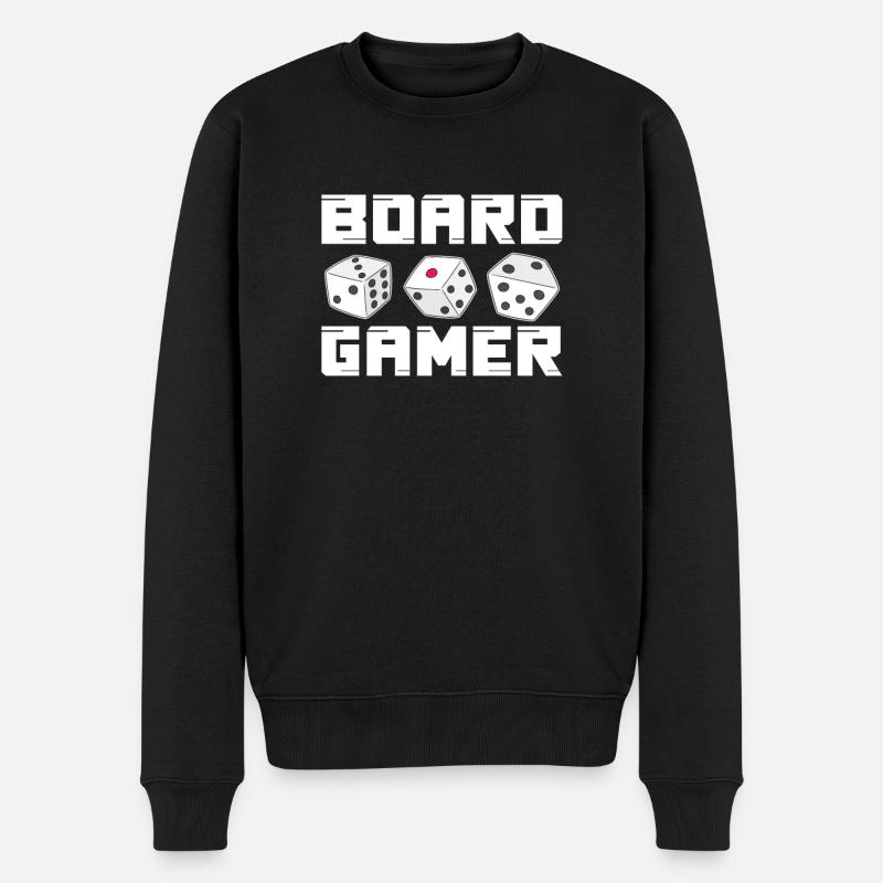 Brettspiel - Männer Premium Bio Pullover - Schwarz