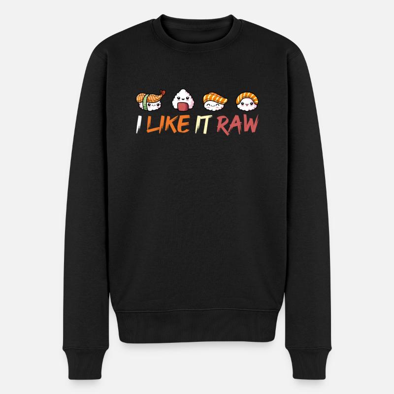 Sushi - Männer Premium Bio Pullover - Schwarz