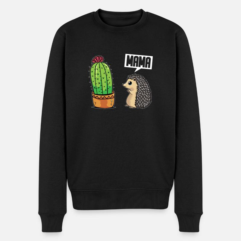 Igel - Männer Premium Bio Pullover - Schwarz