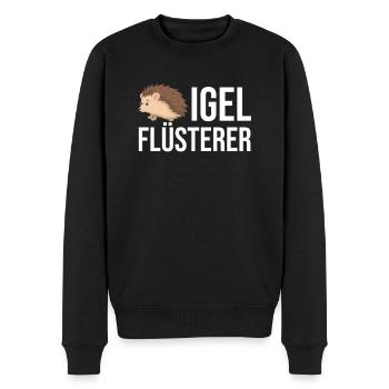Igel - Männer Premium Bio Pullover - Schwarz - Vorne - Nico (187cm)