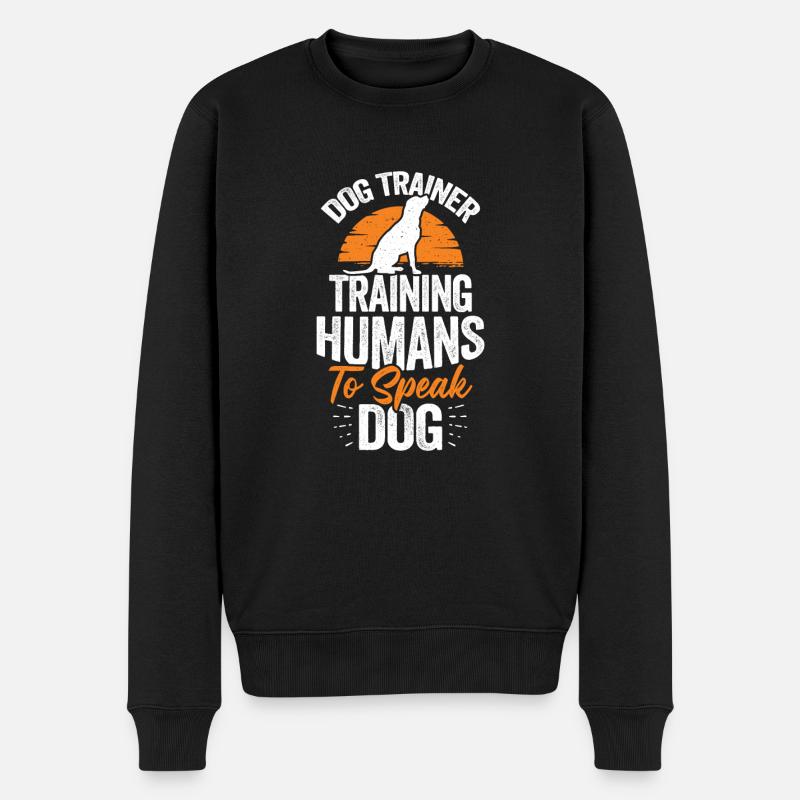 Hundeschule Hundetrainer Geschenk - Männer Premium Bio Pullover - Schwarz