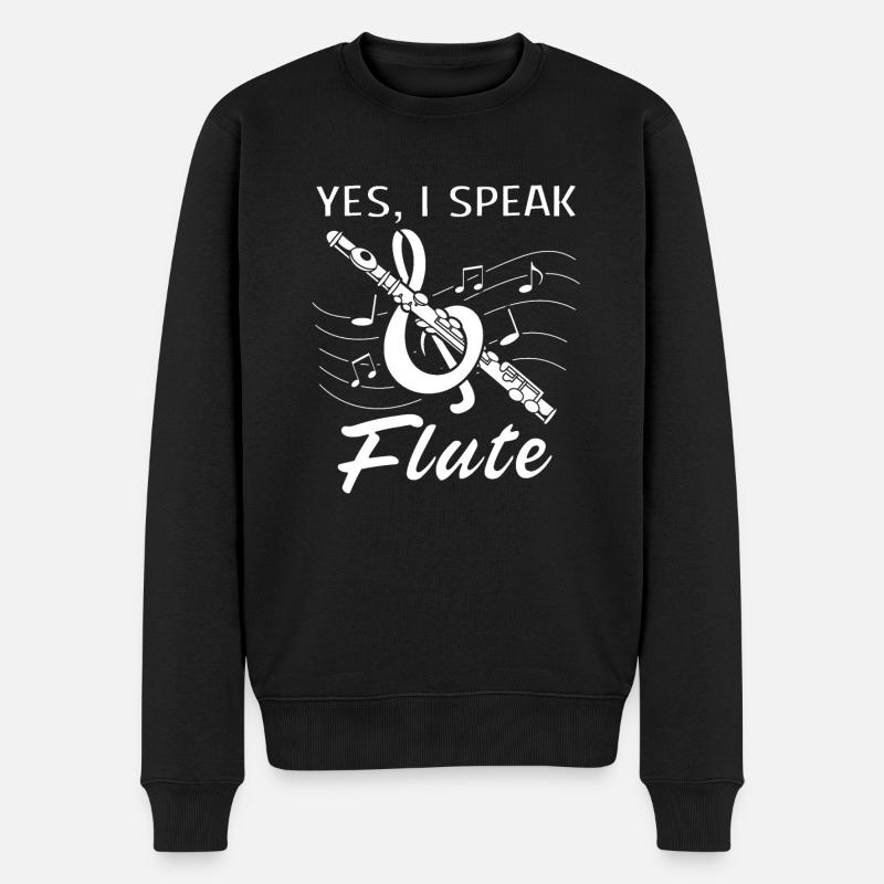Flûte - Pull Premium bio Homme - noir