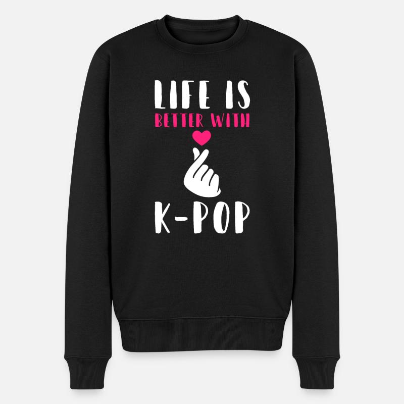 K-Pop K-Pop cadeau - Pull Premium bio Homme - noir