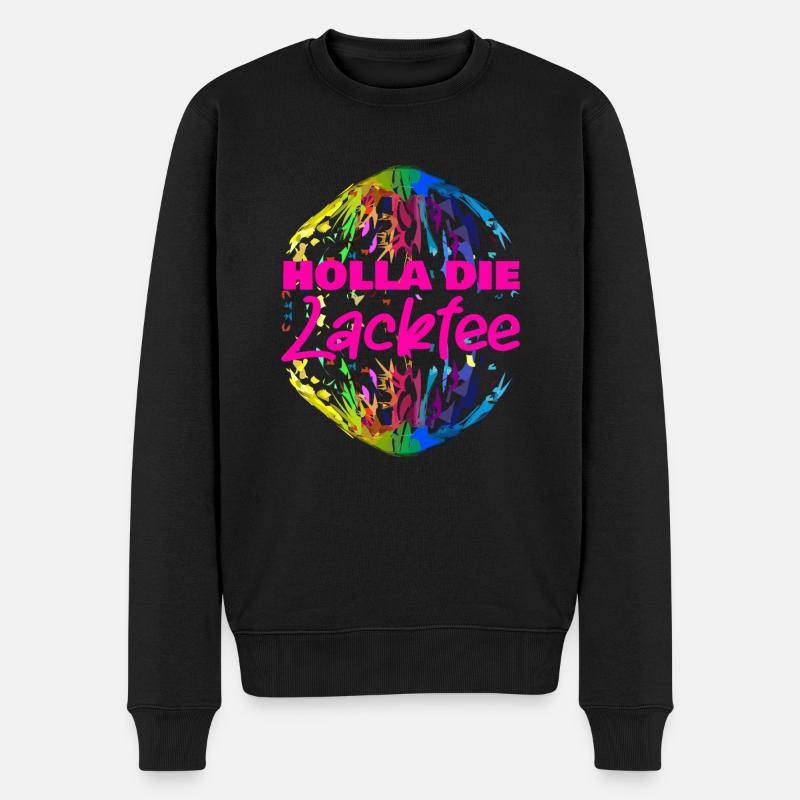 Holla die Lackfee | Lackierer | Maler - Männer Premium Bio Pullover - Schwarz