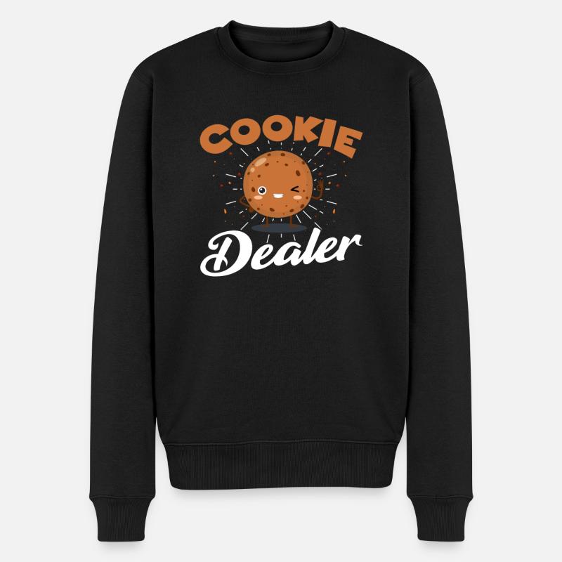 Cookie Dealer - Geschenk - Männer Premium Bio Pullover - Schwarz