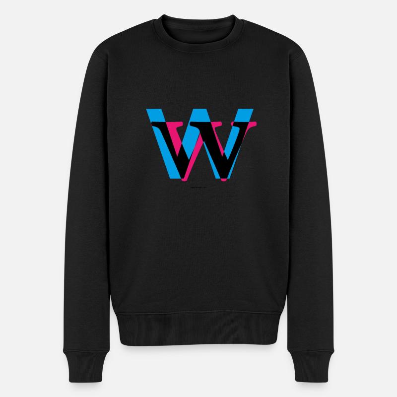 typo-things… ww cmk - Männer Premium Bio Pullover - Schwarz