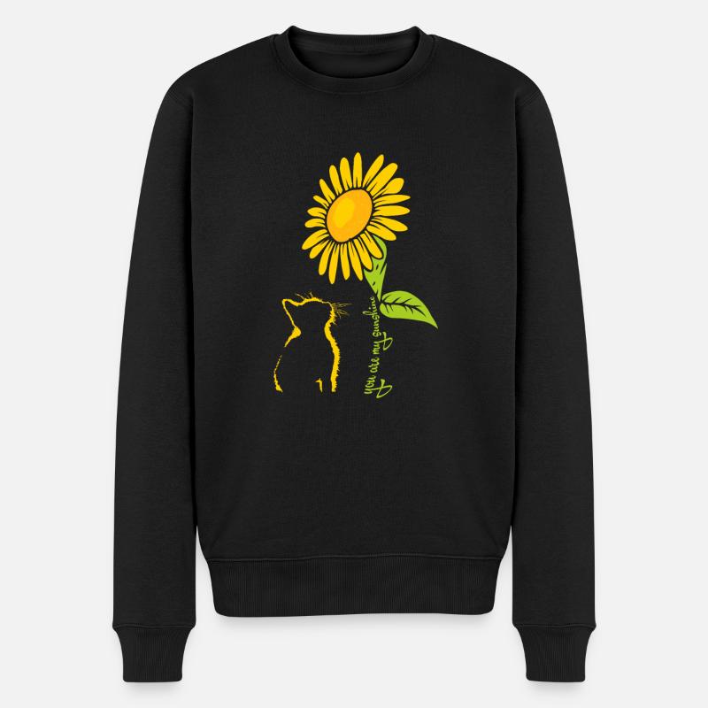 Tournesols chats Conception - Pull Premium bio Homme - noir