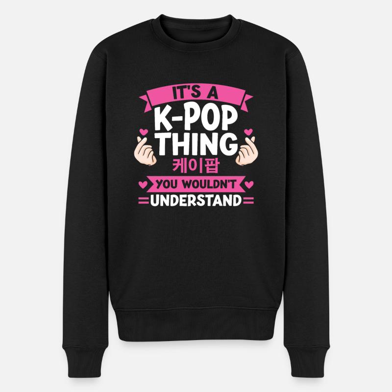K-Pop K-Pop Geschenk - Männer Premium Bio Pullover - Schwarz