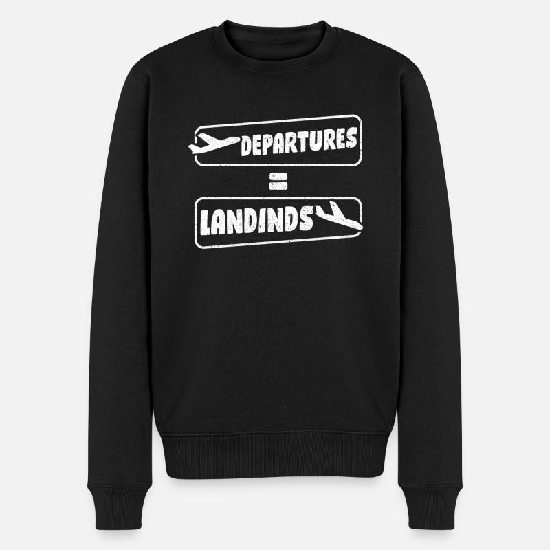 Pilote pilote - Pull Premium bio Homme - noir