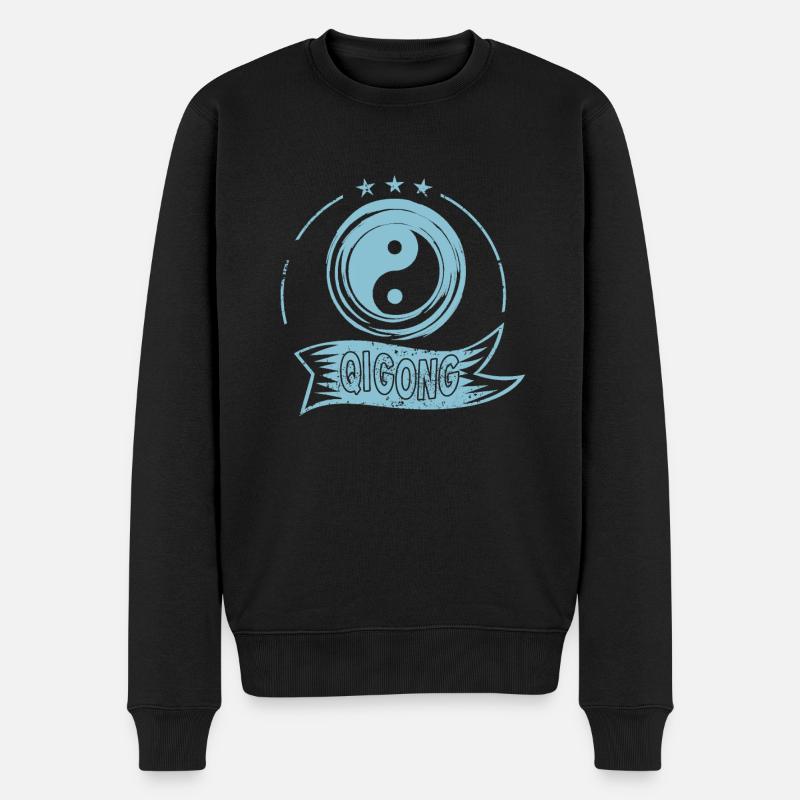 Qigong Chigong Traditionalle Meditatio chinois - Pull Premium bio Homme - noir