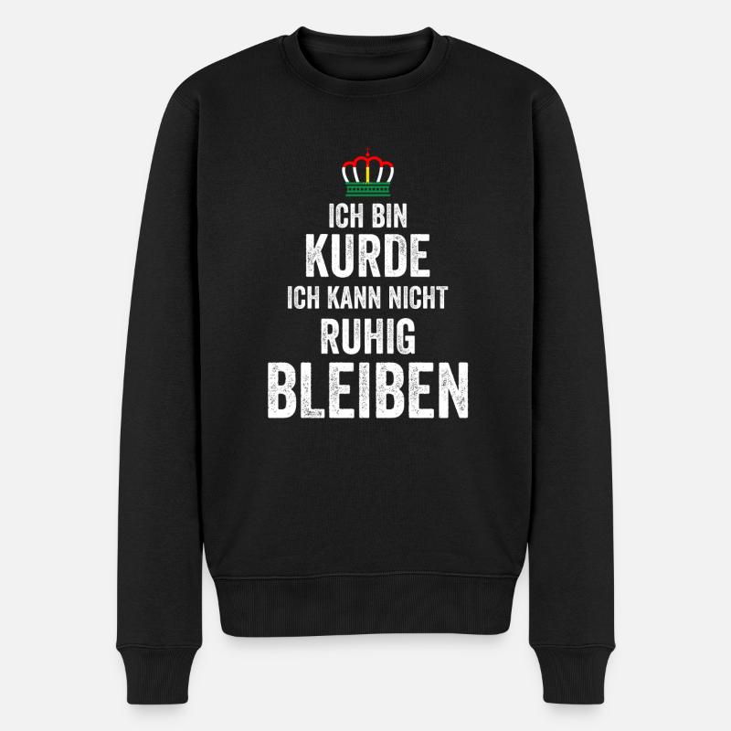 Kurde Kurdin Kurdisch Kurdistan - Männer Premium Bio Pullover - Schwarz