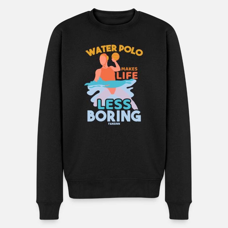 Wasserball - Männer Premium Bio Pullover - Schwarz