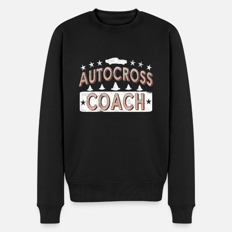 Autocross Coach - Männer Premium Bio Pullover - Schwarz