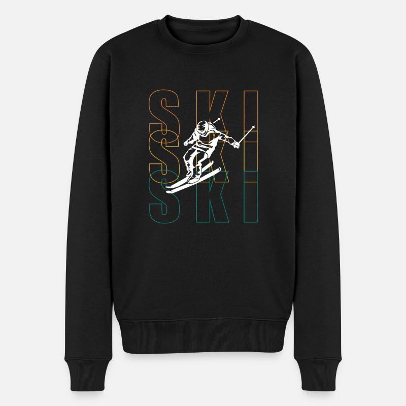 Skieur cadeau - Pull Premium bio Homme - noir