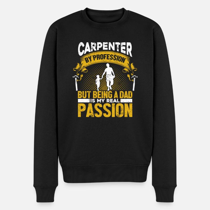 Charpentier menuisier menuisier - Pull Premium bio Homme - noir