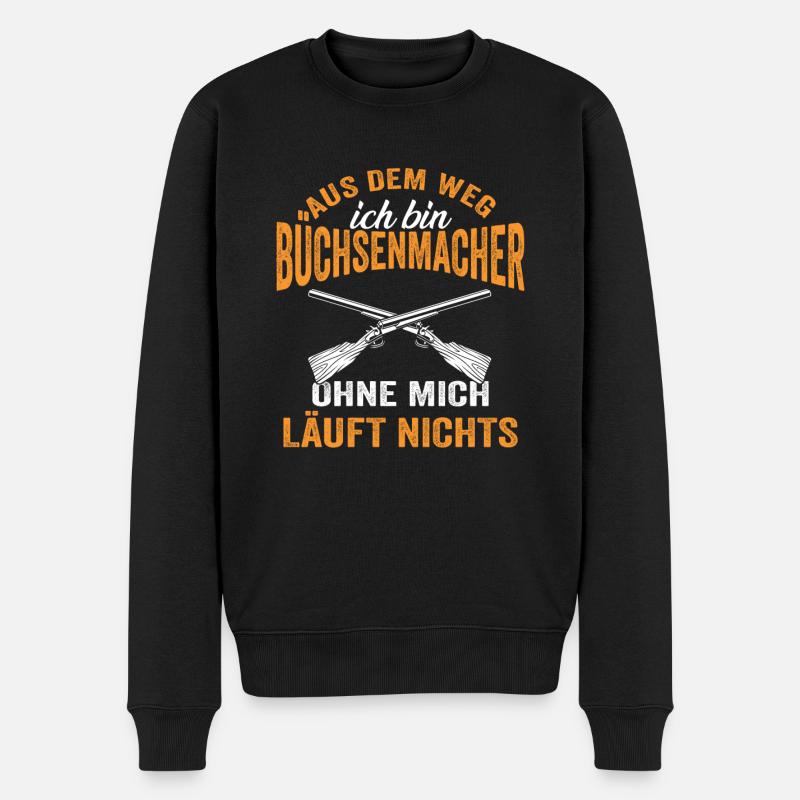 Büchsenmacher Waffenschmied Waffenmacher - Männer Premium Bio Pullover - Schwarz