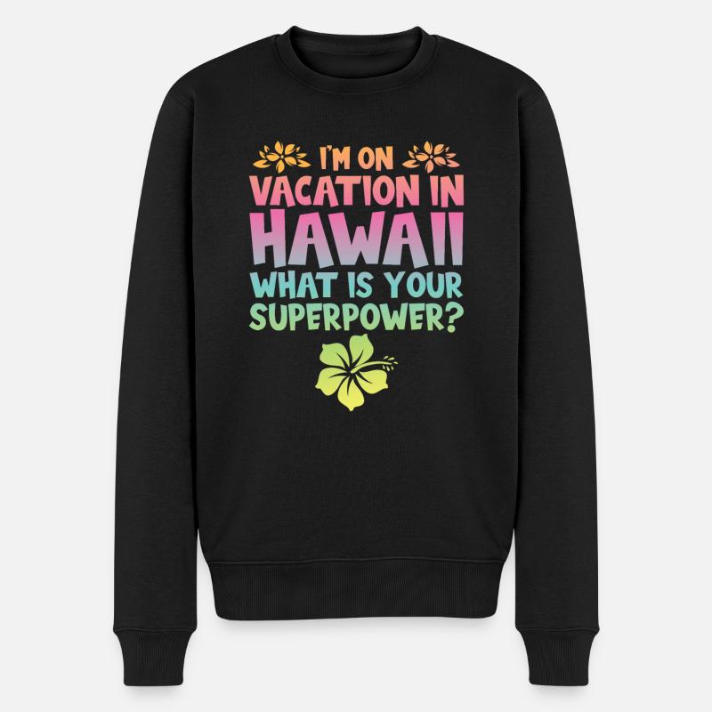 Hawaï Cadeau - Pull Premium bio Homme - noir