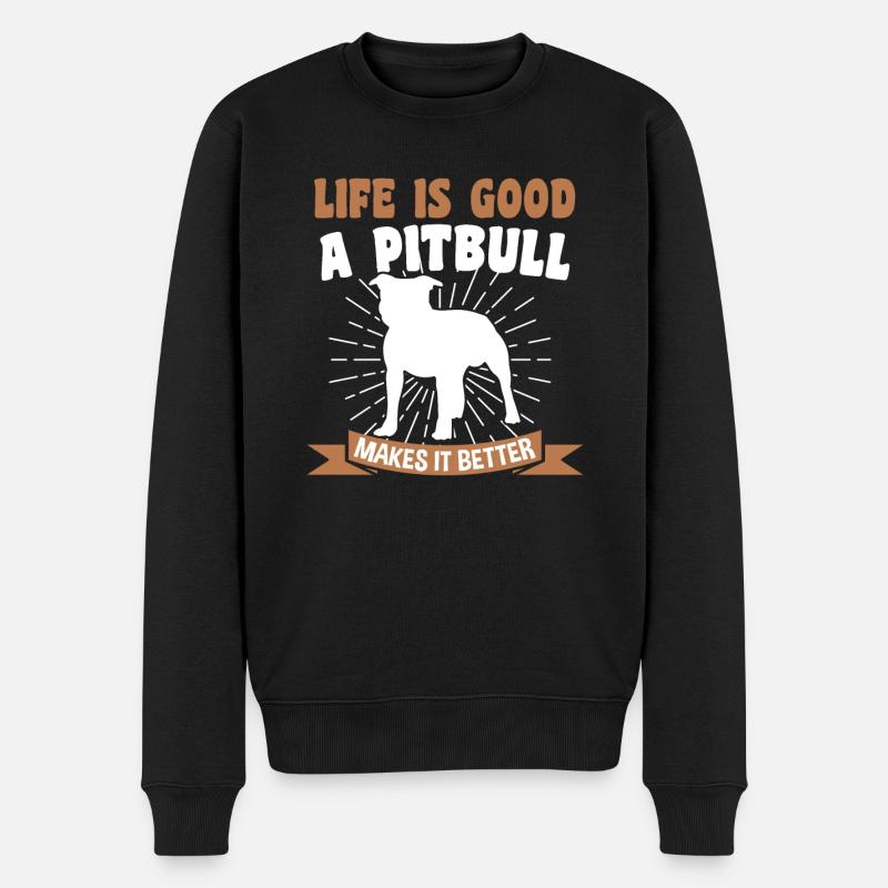 Pitbull Pitbull Cadeau - Pull Premium bio Homme - noir