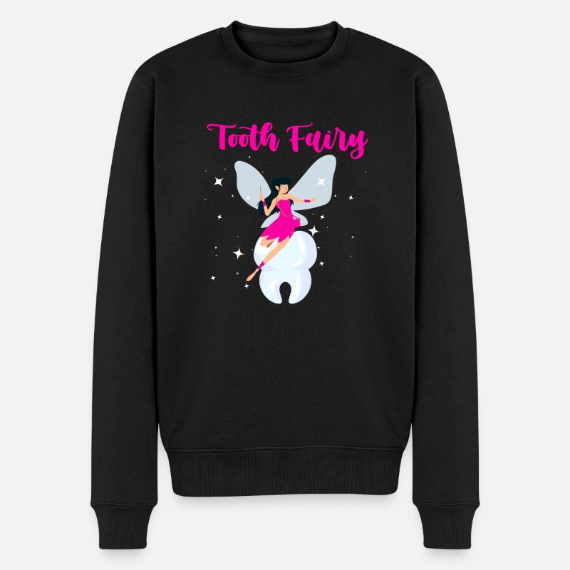 Tooth Fairy - Geschenk - Männer Premium Bio Pullover - Schwarz