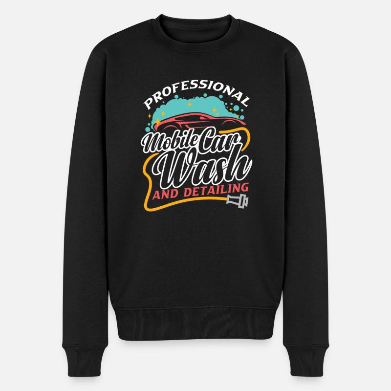 Mobile Car Detailing Auto Detailing Car Detailer - Männer Premium Bio Pullover - Schwarz