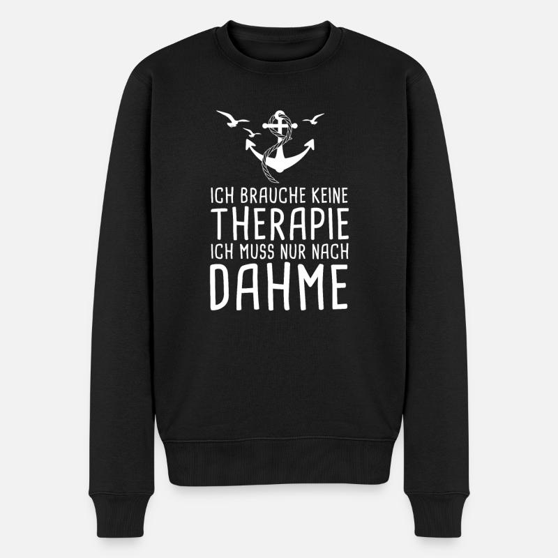 Dahme Die Insel Der Mythos Die Legende Ostsee - Männer Premium Bio Pullover - Schwarz